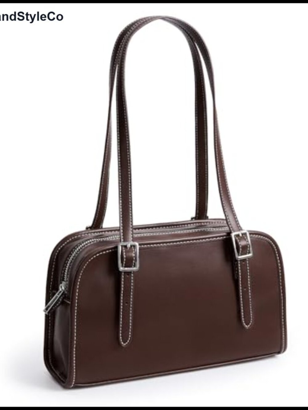 Women's Vegan Leather Swing Zip Shoulder Bag Purse Satchel Handbag